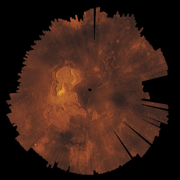 Venera-15,16 Altimeter Map