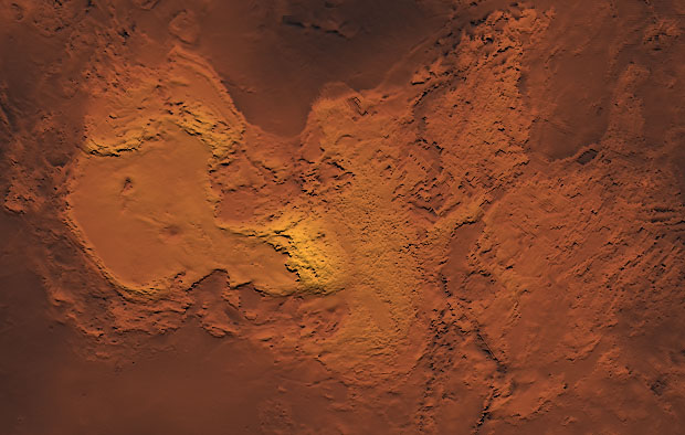 Altimetry Map of Ishtar Terra